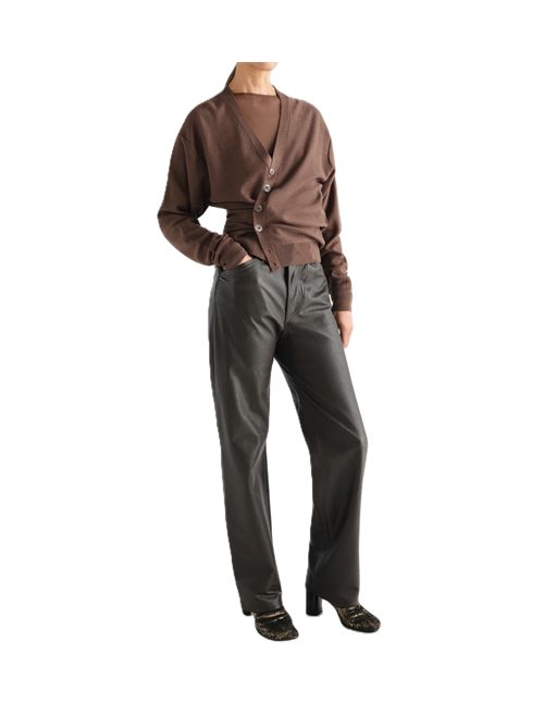relaxed twistedcardigan marrone Lemaire | PO0052 LK1063BR310 SHITAKE